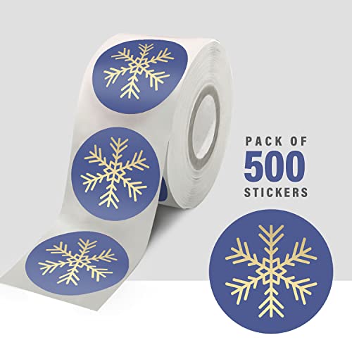 FEBSNOW Christmas Snowflake Stickers Roll,600Pcs Glitter Snowflake Envelope  Seal Stickers Winter Self Adhesive Snow Label Stickers Gold Silver Foil  Snowflake Stickers for Festival Xmas Gift Decor : : Office Products