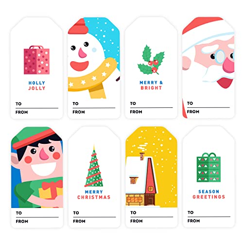 Seasons Greetings Christmas Gift Labels