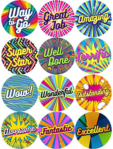 JETTINGBUY 10sheets Star Sticker School Kids Rewards Encouragement